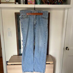 Levi's Light Wash 33x30 505 Straight Leg Jean